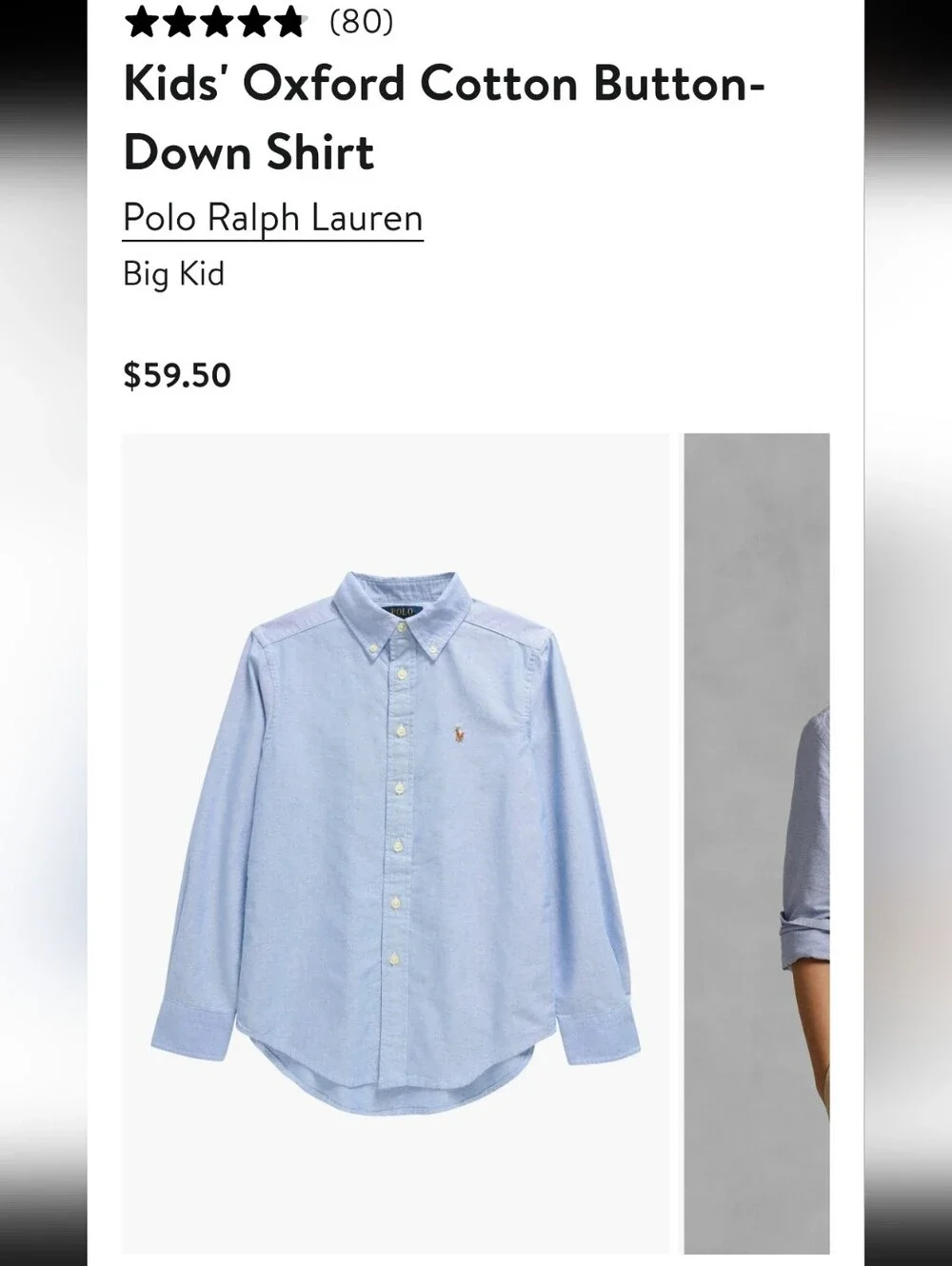 Ralph Lauren Oxford Cotton Button Down Shirt
